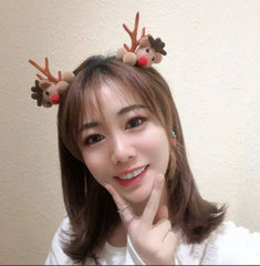 Elk Antler Headband Forest Branch Deer Ear Christmas Party Headwear Hair Accessories