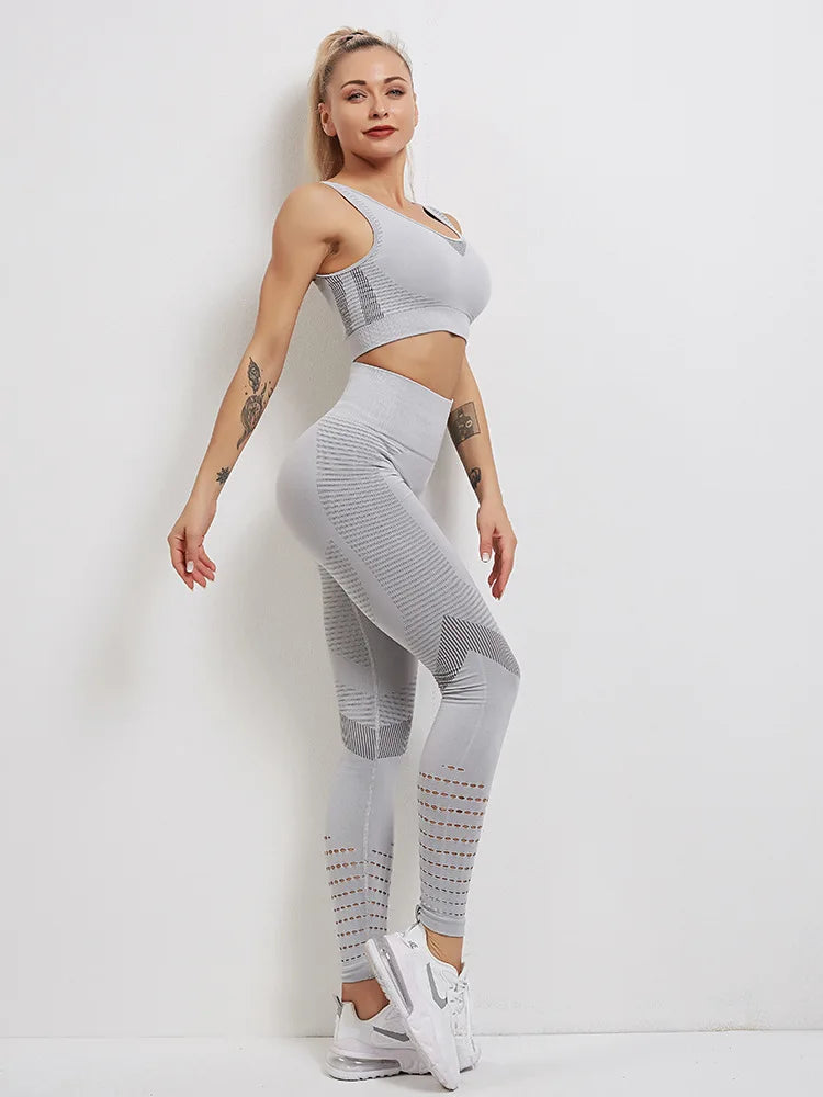 Women's Sportswear Yoga Set Workout Clothes Athletic Wear Sports Gym Legging