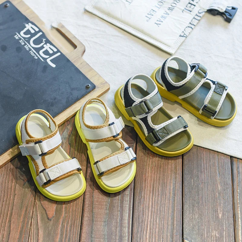 Children Sandals Fashion Breathable Soft Non-Slip High Quality Boys Beach Sandals