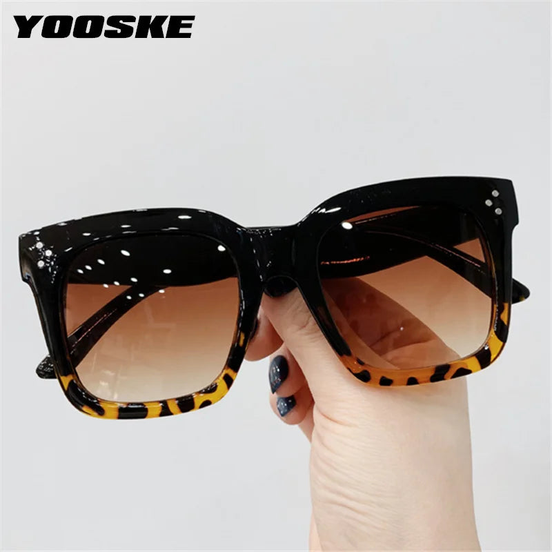 Sunglasses Women Vintage  Design Big Frame Sun Glasses Female Gradient  Fashion Eyewear