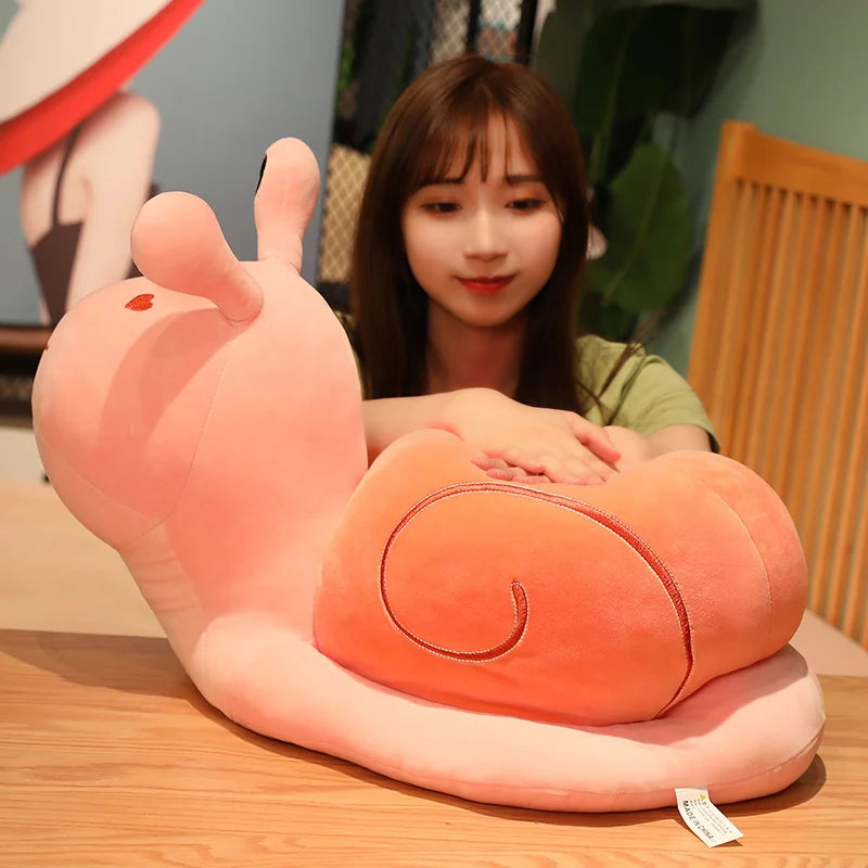20-60cm Cartoon Snails Plush Toys Lovely Animal Pillow
