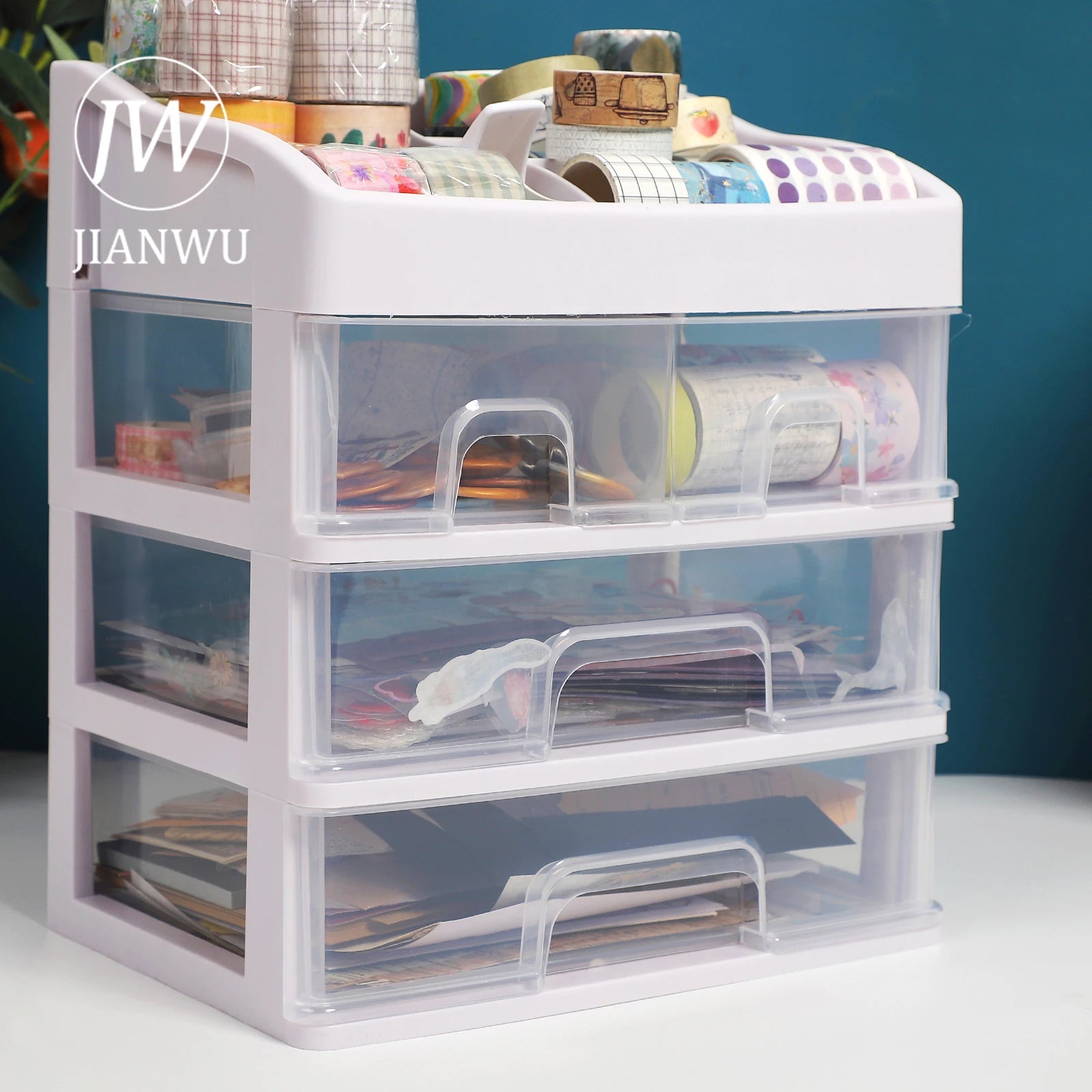 High Capacity Stationery Desk Organizer for Cosmetics Pens Accessories