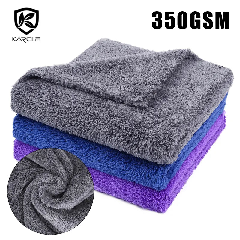 350GSM Car Wash Microfiber Towel Car Cleaning Cloth