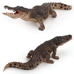 Simulation Wild Jungle Animals Wolf Bison Eagle Bear Crocodile PVC Action Figures Ornaments Collection Kids Education Toy