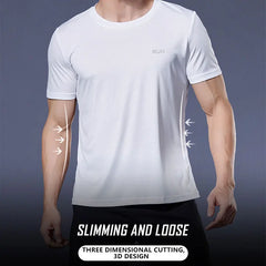 Men's Running T-Shirts, Quick Dry Sport T-Shirts, Fitness Gym Running Shirts