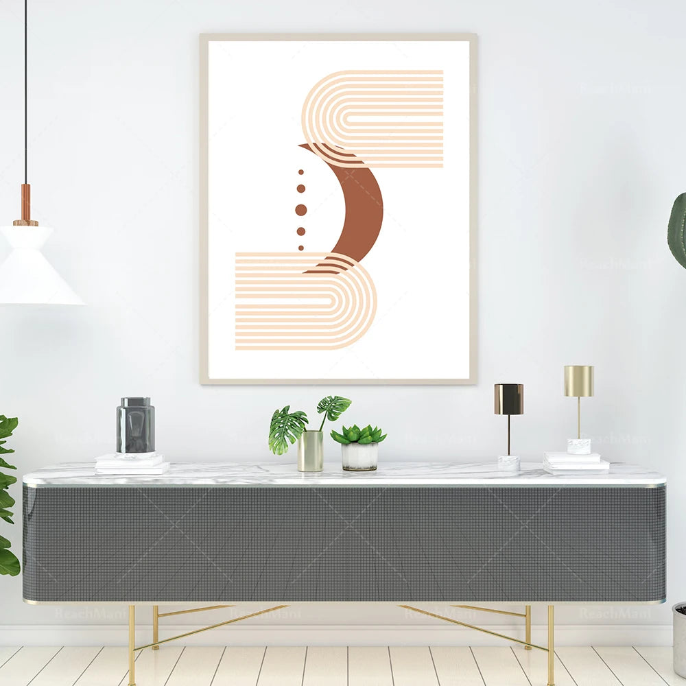 Minimalist Wall Art Posters | Boho Minimalist, Living Room, Bedroom, Office Décor