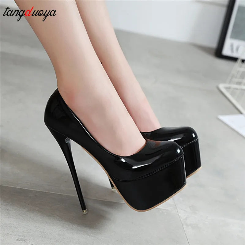 Wedding Party Shoes Pumps For Women 16cm platform high heels women