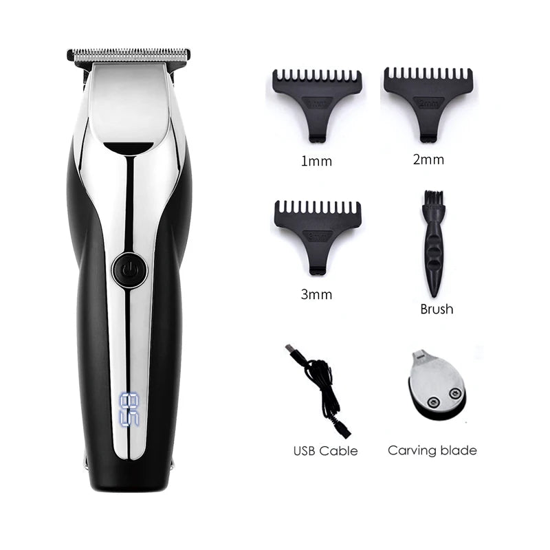 Electric Hair Trimmer Hair Clipper men Beard Trimmer Titanium Ceramic Blade for barber