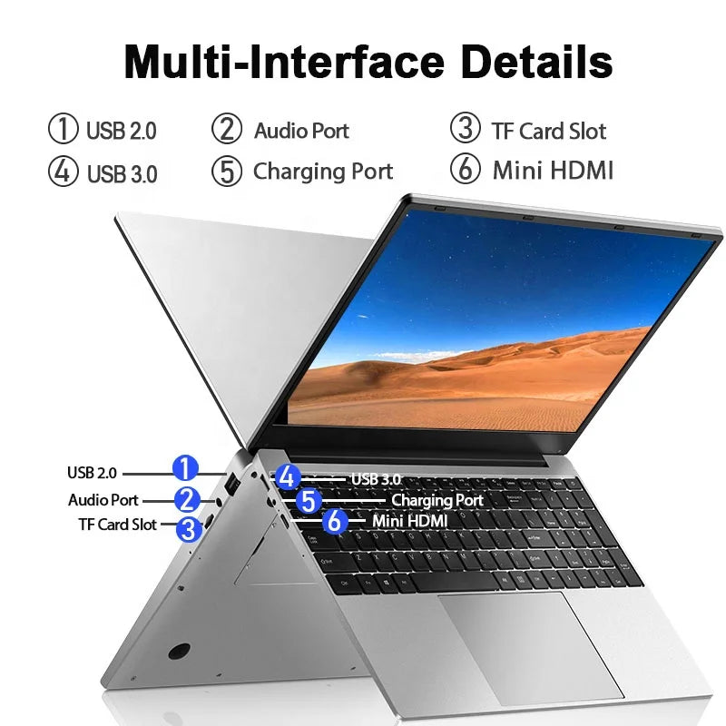 Latest 15.6 inch high configuration core i3 i5 i7 laptop computer Business Notebook