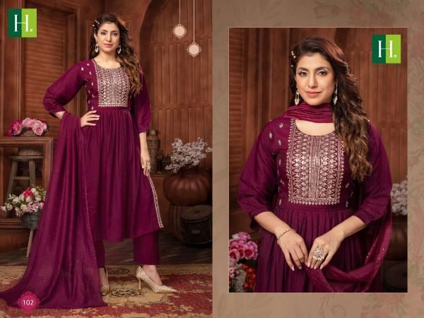 Sargam Festive Wear Readymade Nayra Cut Salwar Kameez