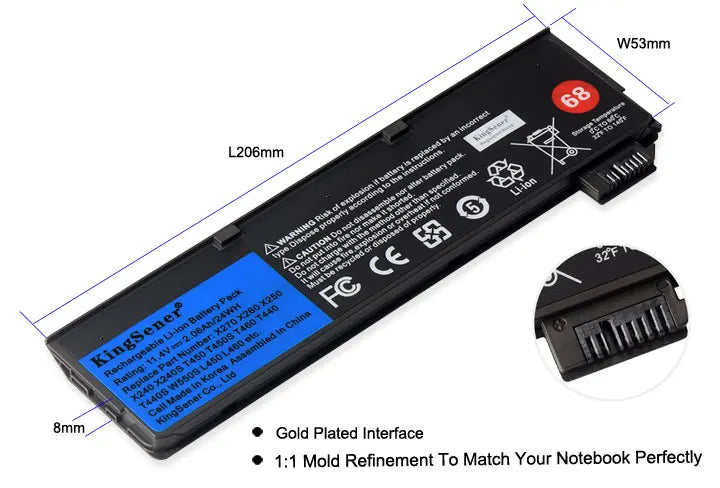 KingSener Laptop Battery for Lenovo ThinkPad