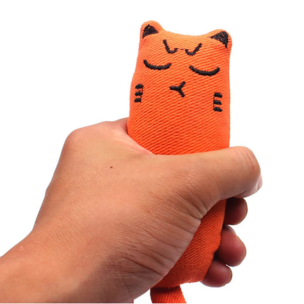 Cat Grinding Catnip Toys Funny Interactive Plush Cat Toy