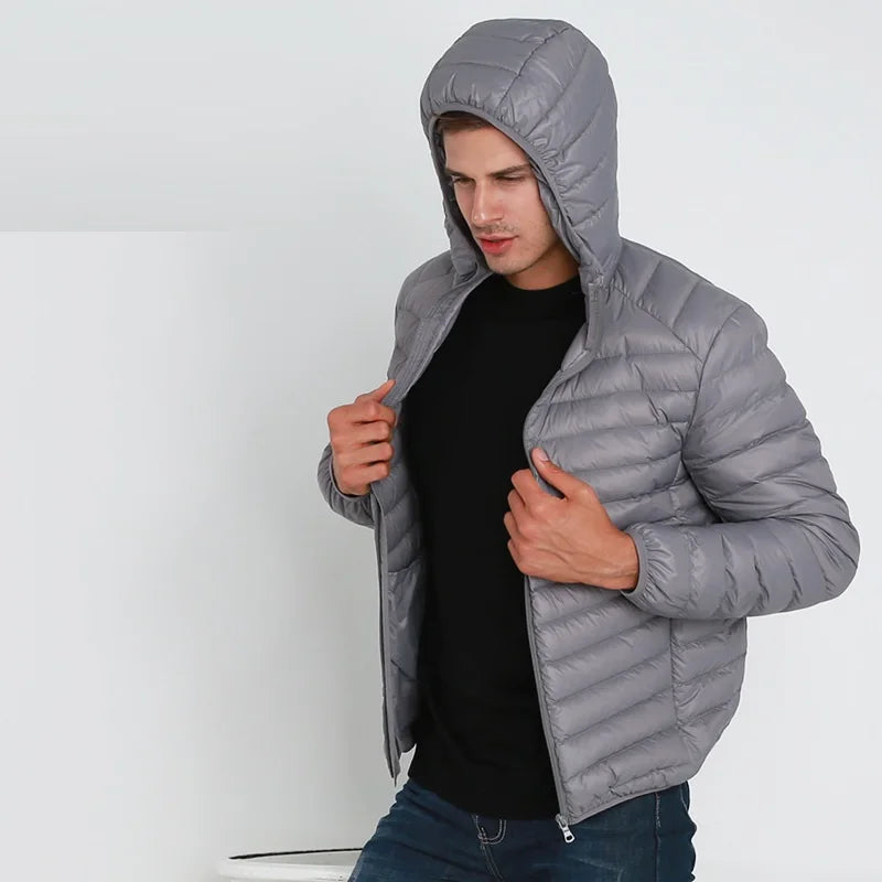 Men Portable Windproof Warm Coat