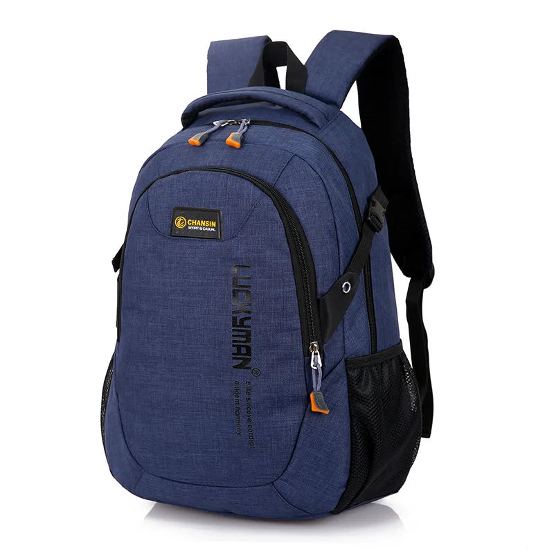 New Fashion Men's Backpack Bag Male Polyester Laptop Backpack Computer Bags