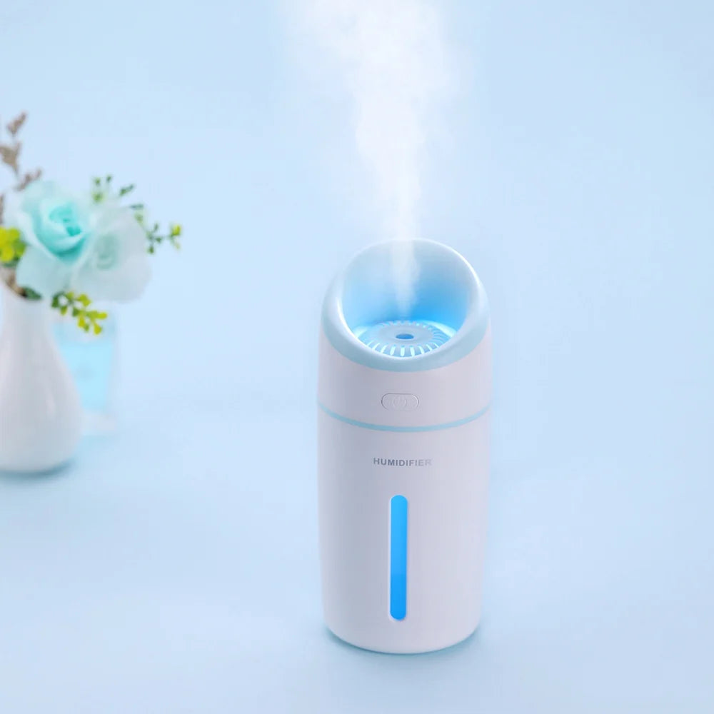 Portable Mini USB Air Humidifier Aromatherapy Car Diffuser Mist Maker Fogger with LED Lamp for Home Auto Fragrance Air Purifier