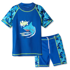 Boys Swimwear Children Swimsuit Cartoon Shark Pattern