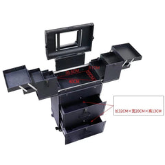 Makeup Toolbox,Multi-layer Beauty Tattoo Trolley Suitcase