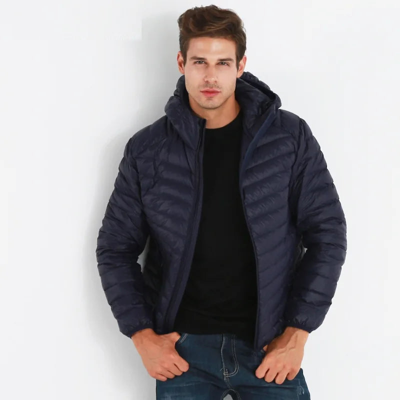 Men Portable Windproof Warm Coat