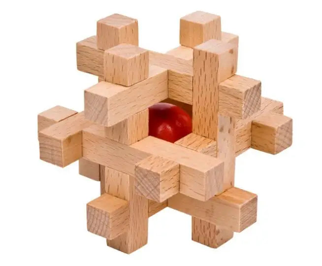 Classic Wooden Puzzle Mind Brain Teasers Burr Interlocking Puzzles Game Toys for Adults Children