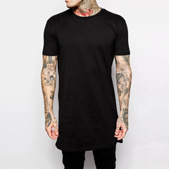 Mens Black Mens Long T shirt