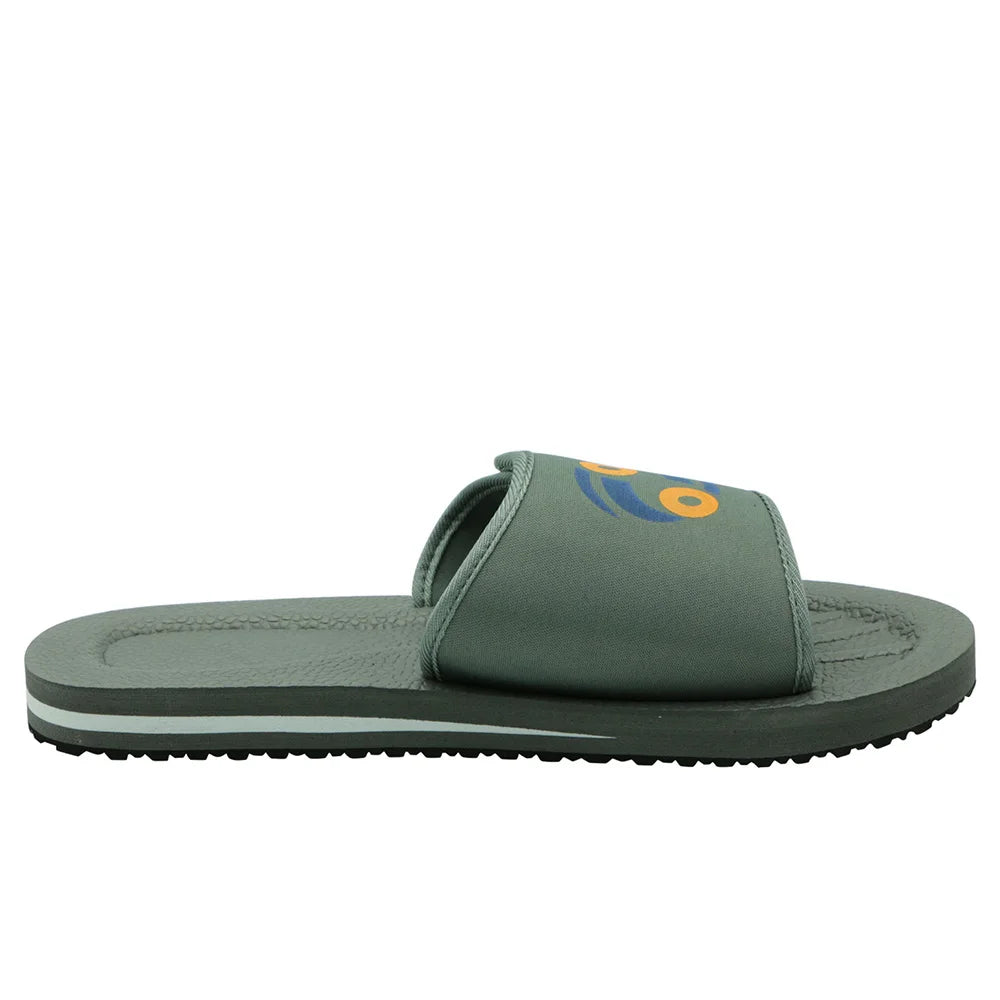 Comfortable Bathroom Slippers for Men Rubber Sole non-slip Gray Slide Beach Shoes Sandals