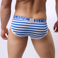 Men's Fashion Striped Cotton Brave Person Underwear