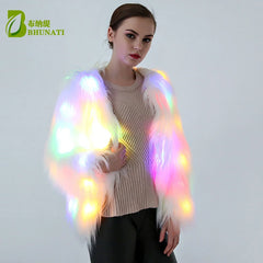 Faux Fur LED Light Coat