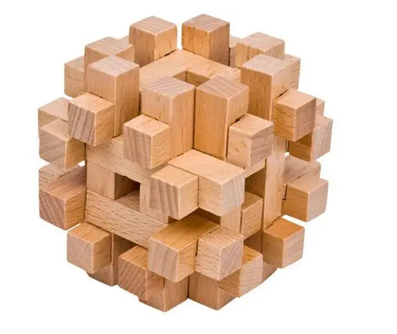 Classic Wooden Puzzle Mind Brain Teasers Burr Interlocking Puzzles Game Toys for Adults Children