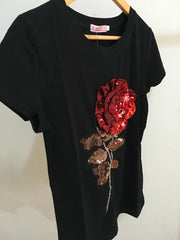 New Summer women sequin t shirt