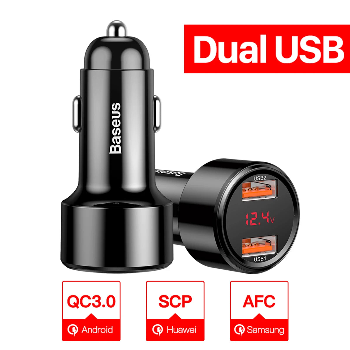 Car Charger For iPhone Xiaomi Samsung QC4.0 QC3.0 QC Type C PD Car Fast Mobile Phone Charger