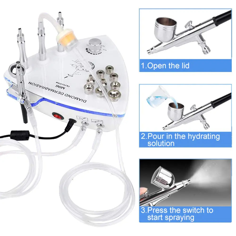 Water Spray Vacuum Suction Exfoliation Facial Massage