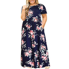 Resistant Long Dress Plus Size Fat MM Women Clothing Maxi Dress