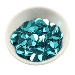 PVC oval loose sequin pad diameter sequin sewing process women's headwear clothing accessories