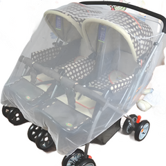 Twins Baby Stroller Pushchair Mosquito Net