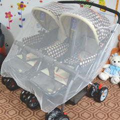 Twins Baby Stroller Pushchair Mosquito Net