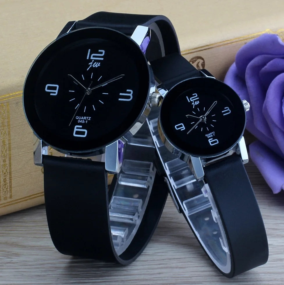 Casual Quartz Women Watches Men Clock Leather Strap