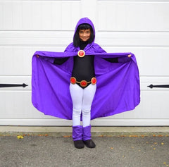 Deluxe Kids&Adult Girls Dress Titan Raven Costume for Cosplay & Halloween
