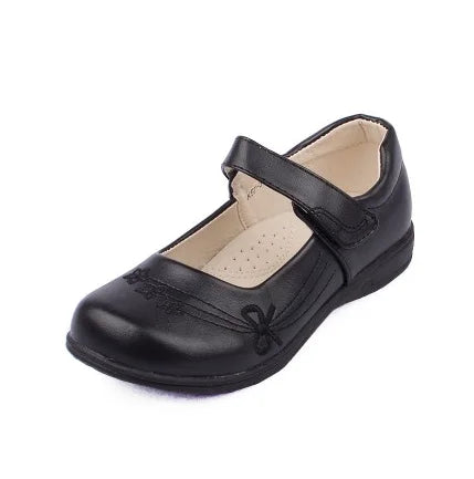 Girls student shoes matte uniform shoes Campus shoes show matte black gloss artificial PU girls princess shoes