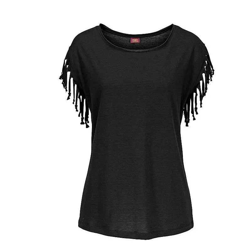 T-Shirt O-Neck Tassel