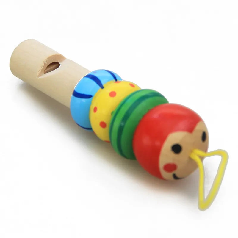 Infant Whistling Toy Wooden Random Color Toys