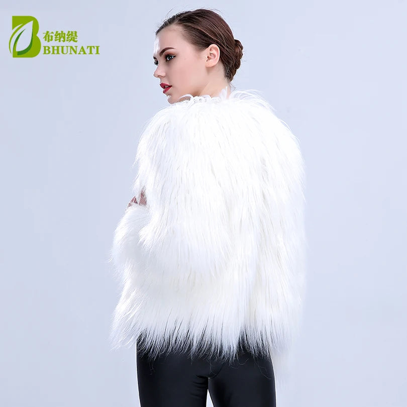 Faux Fur LED Light Coat