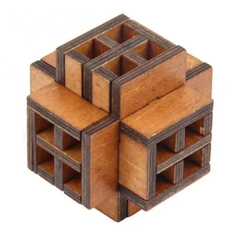 Classic Wooden Puzzle Mind Brain Teasers Burr Interlocking Puzzles Game Toys for Adults Children