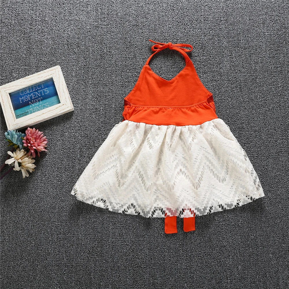 Toddler Girls Moana Dress Up Beautiful Baby Vest Backless Dress Christmas Fancy Costume for Girls