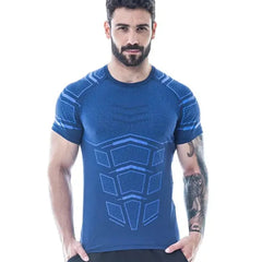 Men Compression Skinny T-shirt Gym Fitness Bodybuilding Shirt