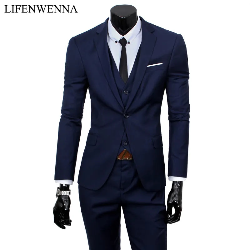 Men Suit Jacket Formal Dress