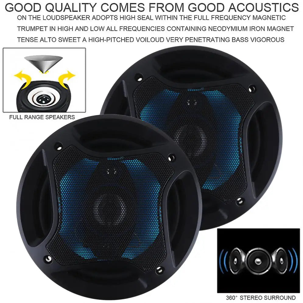 Car Coaxial Horn Auto  Audio Music Stereo Full Range Frequency