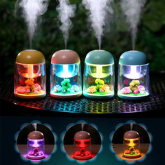 Mini Portable Mist Humidifier Transparent Micro-landscape Air Humidifier