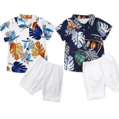 Toddler Baby Kids Boy Clothes Set Short Sleeve Tops T-shirt Short Pants