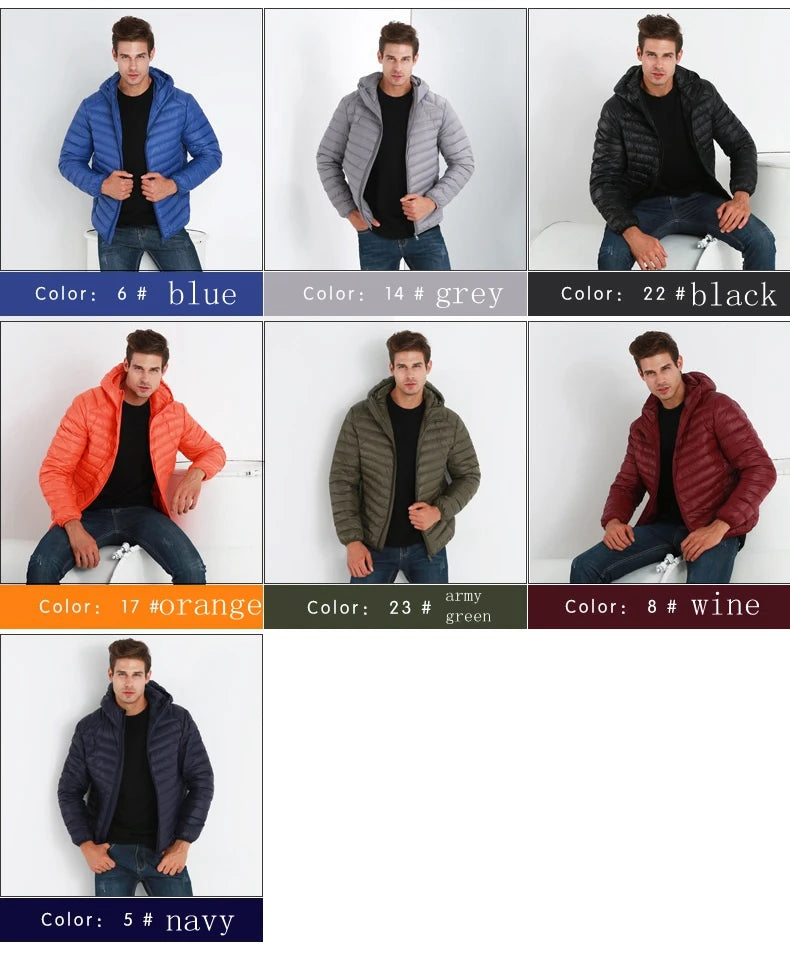 Men Portable Windproof Warm Coat