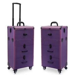 Makeup Toolbox,Multi-layer Beauty Tattoo Trolley Suitcase